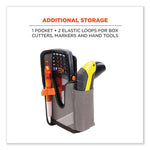 Squids 5541 Handheld Barcode Scanner Holster w/Belt Clip, 2 Comp, 2.75 x 3.5 x 7.3, Polyester,Gray,Ships in 1-3 Business Days