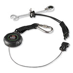 Squids 3001 Retractable Tool Lanyard w/Choking-Loop Tool Tether+Carabiner Anchor, 2lb Capacity,48",Ships in 1-3 Business Days