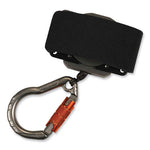 Squids 3002 Retractable Lanyard w/Carabiner+Belt-Loop Anchor, 2 lb Max Work Cap, 6" to 48", Gray, Ships in 1-3 Business Days