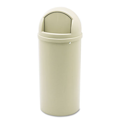 Marshal Classic Container, 15 gal, Plastic, Beige