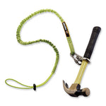 Squids 3101 Lanyard w/Stainless Steel Carabiner+Cinch-Loop, 15 lb Max Work Cap, 35" to 45", Lime, Ships in 1-3 Business Days