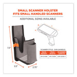 Squids 5540 Handheld Barcode Scanner Holster w/ Belt Loop, Small, 2.75x3.5x7.3, Polyester, Gray, Ships in 1-3 Business Days