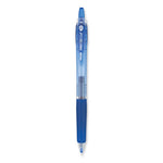 Precise Gel BeGreen Gel Pen, Retractable, Fine 0.7 mm, Blue Ink, Translucent Blue Barrel, Dozen