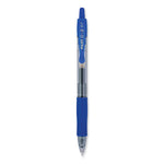 G2 Premium Gel Pen, Retractable, Fine 0.7 mm, Blue Ink, Smoke/Blue Barrel, 2/Pack