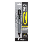 G2 Pro Gel Pen, Retractable, Fine 0.7 mm, Black Ink, Gray Barrel