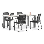 Medina Guest Chair, Supports Up to 275 lb, 18" Seat Height, Black Seat/Back/Base