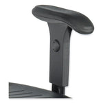 Adjustable T-Pad Armrest for Safco Task Master Series Chairs, 3 x 9.75 x 11.5, Black, 2/Set