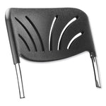 Backrest for NPS 6600 Series Elephant Z-Stools, 16.25 x 4.5 x 19, Plastic/Steel, Black