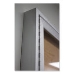 3 Door Enclosed Vinyl Bulletin Board with Satin Aluminum Frame, 72 x 48, Silver Surface, Ships in 7-10 Business Days