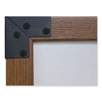 Prest Mobile Magnetic Whiteboard, 40.5 x 73.75, White Surface, Caramel Oak Wood Frame, Ships in 7-10 Business Days
