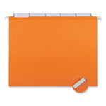 Deluxe Reinforced Recycled Hanging File Folders, Letter Size, 1/5-Cut Tabs, Assorted, 25/Box