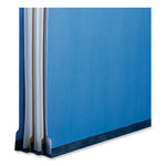 Bright Colored Pressboard Classification Folders, 2" Expansion, 2 Dividers, 6 Fasteners, Legal Size, Cobalt Blue, 10/Box