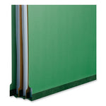 Bright Colored Pressboard Classification Folders, 2" Expansion, 2 Dividers, 6 Fasteners, Legal Size, Emerald Green, 10/Box