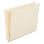 Deluxe Reinforced End Tab Folders, Straight Tabs, Letter Size, 0.75" Expansion, Manila, 100/Box