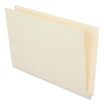 Deluxe Reinforced End Tab Folders, Straight Tabs, Legal Size, 0.75" Expansion, Manila, 100/Box