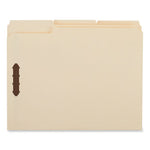 Deluxe Reinforced Top Tab Fastener Folders, 0.75" Expansion, 2 Fasteners, Letter Size, Manila Exterior, 50/Box