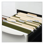 Box Bottom Hanging File Folders, 3" Capacity, Letter Size, 1/5-Cut Tabs, Standard Green, 25/Box