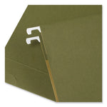 Box Bottom Hanging File Folders, 2" Capacity, Legal Size, 1/5-Cut Tabs, Standard Green, 25/Box