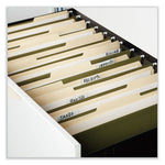 Box Bottom Hanging File Folders, 2" Capacity, Legal Size, 1/5-Cut Tabs, Standard Green, 25/Box