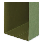 Box Bottom Hanging File Folders, 3" Capacity, Legal Size, 1/5-Cut Tabs, Standard Green, 25/Box