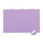 Deluxe Bright Color Hanging File Folders, Legal Size, 1/5-Cut Tabs, Violet, 25/Box