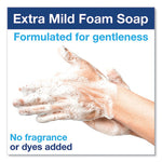 Premium Extra Mild Foam Soap, Sensitive Skin, Unscented, 1 L, 6/Carton