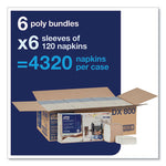 Xpressnap Fit Interfold Dispenser Napkins, 2-Ply, 6.5 x 8.39, White, 120/Pack, 36 Packs/Carton