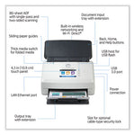 ScanJet Enterprise Flow N7000 snw1 Sheet-Feed Scanner, 600 dpi Optical Resolution, 80-Sheet Duplex Auto Document Feeder