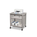 Impromptu Deskside Machine Stand, Metal, 3 Shelves, 100 lb Capacity, 26.25" x 21" x 26.5", Gray