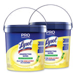 Professional Disinfecting Wipe Bucket, 1-Ply, 6 x 8, Lemon and Lime Blossom, White, 800 Wipes/Bucket, 2 Buckets/Carton