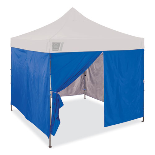 Shax 6054 Pop-Up Tent Sidewall Kit, Single Skin, 10 ft x 10 ft, Polyester, Blue, Ships in 1-3 Business Days