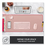 Studio Series Polyester Desk Mat, 27.5 x 11.8, Dark Rose