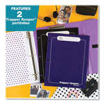 Trapper Keeper 3-Ring Pocket Binder, 1" Capacity, 11.25 x 12.19, Palm Trees