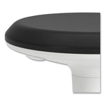 Revel Adjustable Height Fidget Stool, Backless, Supports Up to 250 lb, 13.75" to 18.5" Seat Height, Black Seat, White Base