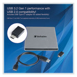 External USB 3.2 All-in-One Optical Writer, 6X Blu-ray/24X CD/8X DVD Write Speed