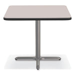 Cafe Table, 36w x 36d x 30h, Square Top/X-Base, Gray Nebula Top, Gray Base