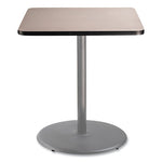 Cafe Table, 36w x 36d x 42h, Square Top/Round Base, Gray Nebula Top, Gray Base, Ships in 7-10 Business Days