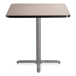 Cafe Table, 36w x 36d x 36h, Square Top/X-Base, Gray Nebula Top, Gray Base, Ships in 7-10 Business Days