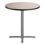 Cafe Table, 36" Diameter x 36h, Round Top/X-Base, Gray Nebula Top, Gray Base, Ships in 7-10 Business Days