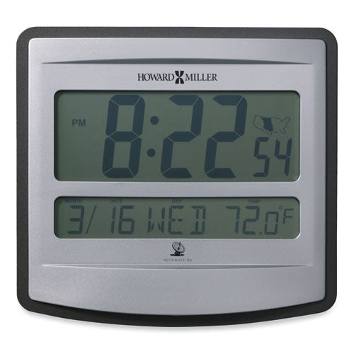 Nikita Wall Clock, Silver/Charcoal Case, 8.75" x 8", 2 AA (sold separately)