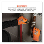 ProFlex 7551 ANSI A5 Coated Waterproof CR Gloves, Small, Orange, Pair, Ships in 1-3 Business Days