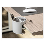 Standing Desk Small Desk Organizer, Two Sections, 3.85 x 3.85 x 3.54, Gray