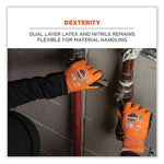 ProFlex 7551-CASE ANSI A5 Coated Waterproof CR Gloves, Orange, X-Large, 144 Pairs/Carton, Ships in 1-3 Business Days