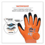 ProFlex 7551-CASE ANSI A5 Coated Waterproof CR Gloves, Orange, X-Large, 144 Pairs/Carton, Ships in 1-3 Business Days