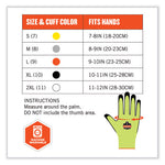 ProFlex 7021-CASE Hi-Vis Nitrile Coated CR Gloves, Lime, Small, 144 Pairs/Carton, Ships in 1-3 Business Days