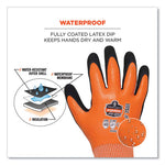 ProFlex 7551-CASE ANSI A5 Coated Waterproof CR Gloves, Orange, Large, 144 Pairs/Carton, Ships in 1-3 Business Days