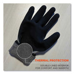 ProFlex 7501-CASE Coated Waterproof Winter Gloves, Gray, Medium, 144 Pairs/Carton, Ships in 1-3 Business Days