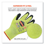 ProFlex 7021 Hi-Vis Nitrile-Coated CR Gloves, Lime, X-Large, Pair, Ships in 1-3 Business Days