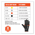 ProFlex 7001 Nitrile-Coated Gloves, Black, Small, Pair, Ships in 1-3 Business Days