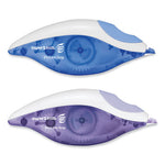 DryLine Grip Correction Tape, Blue/Purple Applicators, 0.2" x 335", 2/Pack